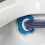 Toilet Brush and Holder Set Space Saving-Blue plus 8 replacem 7