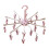 Compact Sock Hanger 20 Clips Foldable Design Practical-Pink 1