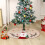 Soft And Durable Christmas Tree Skirt Feature-Snowman style 3