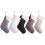 Christmas Decoration Stocking Spacious Space Soft Fringe-White 2