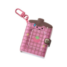 2Inches Mini Photo Album with Keychian Card Binder-rose red