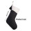 Christmas Decoration Stocking Spacious Space Soft Fringe-White 4