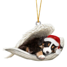 Ornement suspendu en acrylique, chien ange de Festival,-Style5