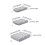 Compact Under Desk Sticky Drawer Organizers-Gray Extra large 2