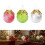 Sphère de noël en plastique craquelé,-Couleurs mélangées 4