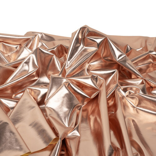 Glittering Gold Foil Spandex Cloth High Flexibility Textile-31