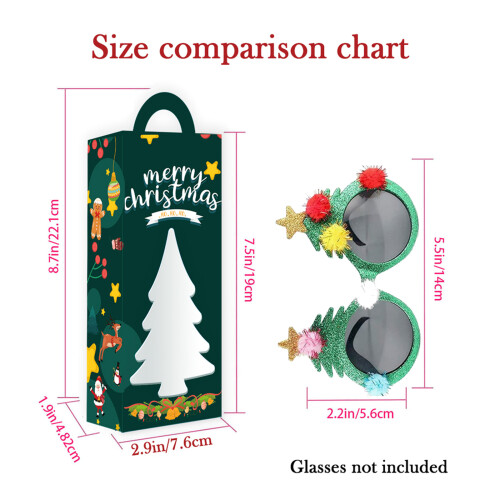 Pack of 12 Holiday Themed Gift Boxes Quick Assembly Space Saving 2