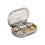 Daily Pills Box Organizers 6 Compartment Design With-grey 1