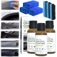 Car Plastic Restorer 3Pcs, Plastic Trim Coating for Deep Gloss, LongLasting Color and Protection