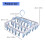 Foldable Plastic Clothes Hanger Multiple Clip-Morandi powder 3