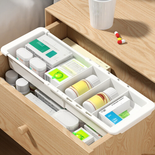 Expandable ABS Drawer Organizers Adjustable Compartment Storage 2