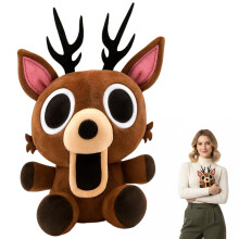 Deer Plush Stuffed Animal with Huggable Comfort for Collectors Home Office Decor and Travel