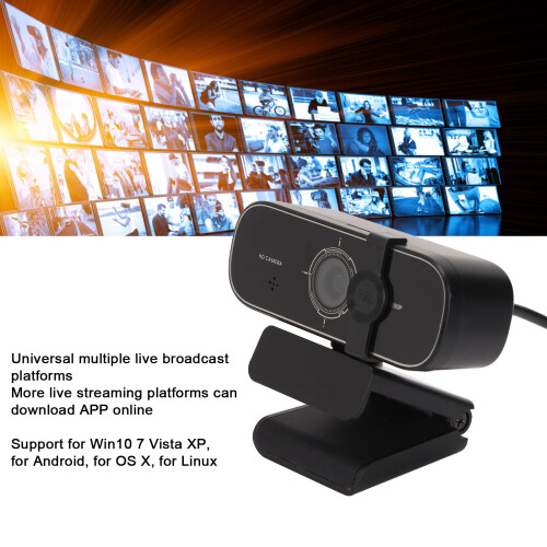 Webcam with 1080P HD Adjustable Viewing Angle Auto Focus USB for OS X & Win10 2