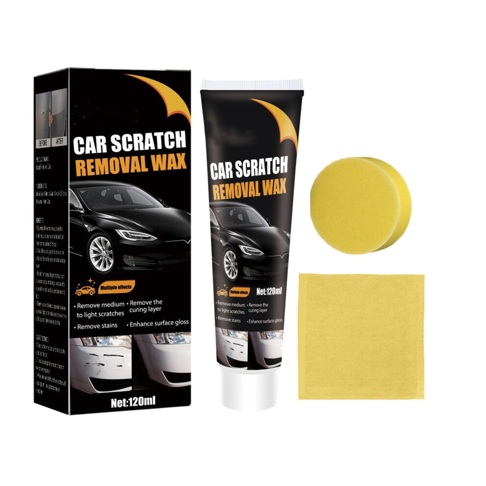 Car Scratch Remover And Paste For Minor Scratches, Quick Color Restoration Wax With Gloss Finish Light 9330225966562