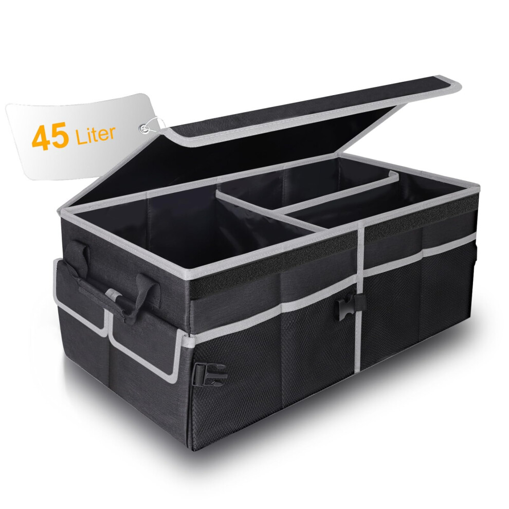 Car Trunk Organizer For Tesla Model 3, Waterproof Foldable MultiâCompartment Oxford Storage Box, 1Pc 9330225966647