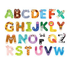 Magnetic Animal Alphabet Letters for Kids Educational Fridge Magnets ABC Learning Set