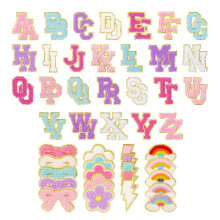 72 Pcs Embroidered Chenille Patches Self Adhesive for DIY Clothing,Include for Backpacks Hats Jackets Shoes