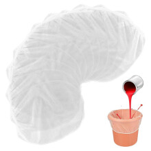 30 Stuks Verfzeefzakken 1 Gallon Witte Fijnmazige Filterzak met Elastisch Trekkoord Zeefzakken voor Verftuinieren