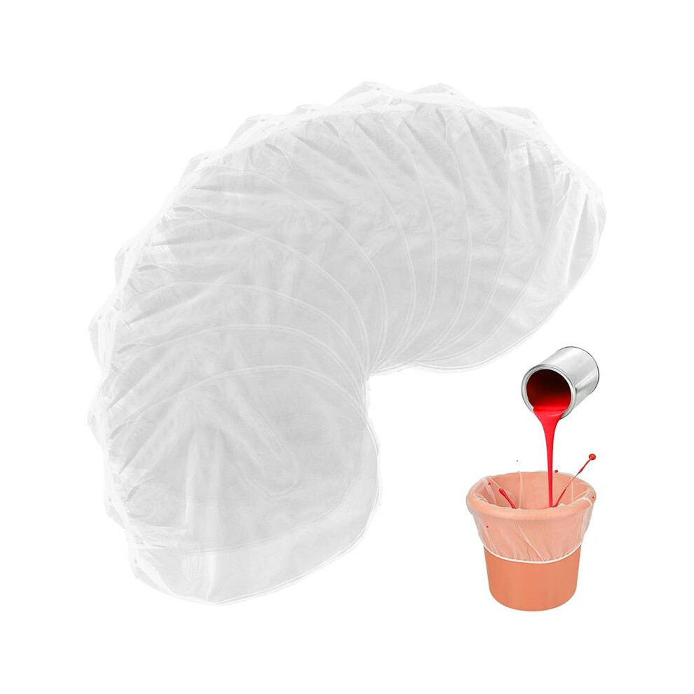 30Pcs Paint Strainer Bags 1 Gallon White Fine Mesh Filter Bag With Elastic Drawstring Strainer Bags For Paint Gardening 6033664899851