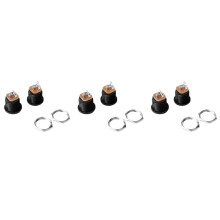 30 Pcs Panel Mount 17.9x13.8mm Power Jack  Socket