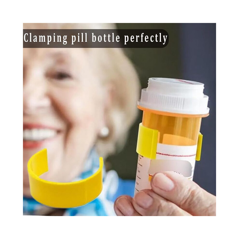 Clips for Pill Bottles, Medicine Bottle Label Clips for Easy Medication Identification, Pack with Labels Pen 36PCS