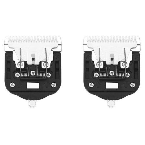 2PCS Replaceable Ceramic Blades Set,Carpet Trimmer Common Use Clipper Blade, for Carpet Clippers,Tufting Clippers