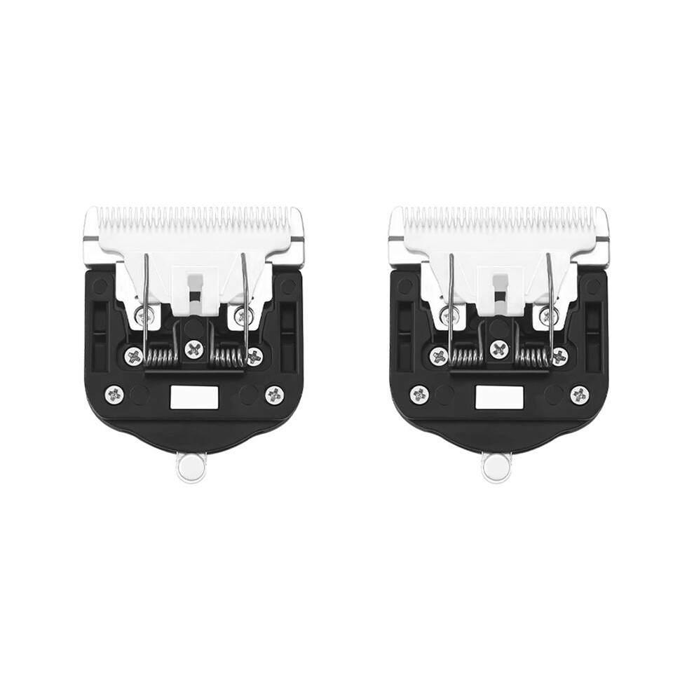 Brecantia 2Pcs Replaceable Ceramic Blades Set,Carpet Trimmer Common Use Clipper Blade, For Carpet Clippers,Tufting Clippers