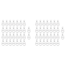 120Pcs Swivel Snap Hooks and D Rings for Lanyard and Sewing Projects (1 Inch Inside Width)
