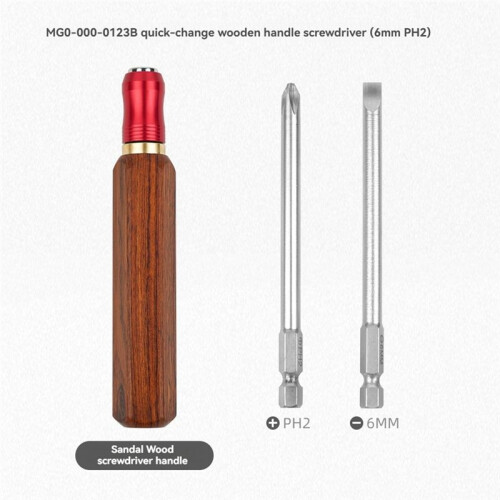 Detachable and Replaceable Screwdriver Set Quick Change Wood Handle Hardware Tool Screwdriver Woodworking Set 1