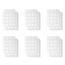 18X Sublimationsrohlinge Puzzles DIY Blanko-Puzzle für Sublimationstransfer-Thermotransfer-Heißpressen-Druckhandwerk A5