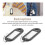 160 Pcs Key ID Label Tags Split Ring Keyring Keychain Black 8