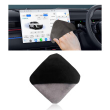 Car Screen Cleaning Cloth 4.1x4.1 Inch Black Microfiber Wipes for Touchscreen, Scratch‑ and Durable