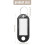 160 Pcs Key ID Label Tags Split Ring Keyring Keychain Black 10