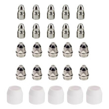25PCS P80 Plasma Consumables, P80 Plasma Cutter Torch Kits Electrodes Tips Cups