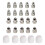 25PCS P80 Plasma Consumables, P80 Plasma Cutter Torch Kits Electrodes Tips Cups 1