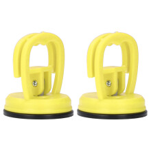 2pcs Yellow Suction Cup Puller Set, 5.6x5.6cm Mobile & Tile Disassembly Tool