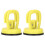 2pcs Yellow Suction Cup Puller Set, 5.6x5.6cm Mobile & Tile Disassembly Tool 1
