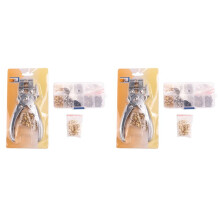 3/16 Zoll Ösenzange Satz Öse Lochzange Tülle Handpresszange mit 400 Stücke Ösen Ösen