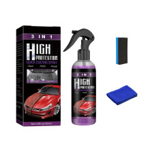 3 in 1 Car Ceramic Coating Spray with Scratch Formula, Hydrophobic Quick Coat for Gloss Shine