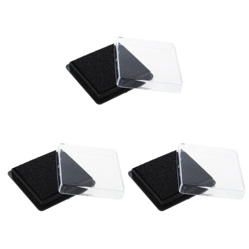 3X Stamp Pad Ink Pad Wedding Letter Document Black