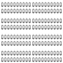 160 Pcs Key ID Label Tags Split Ring Keyring Keychain Black