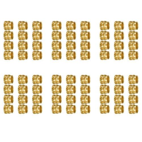 600Pcs M3 Thread Knurled Brass Threaded Heat Set Heat Resistant Insert Embedment Nut,M3X5X4,for 3D Printer Voron 2.4 Etc