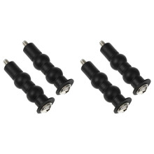 4-Pack Toalettskruvar Toalettfästskruvar Toalettsitsbultar Lämpliga för Toalett Top Mount Toalettsitsbultar Svart