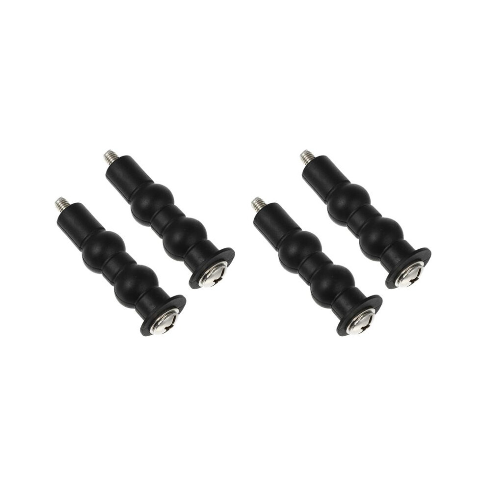 Photos - Toilet Accessory 4-Pack Toilet Screws Toilet Fixing Bolts Toilet Bolt Caps Suitable for Toilet Top Mount Toilet Bolts Black