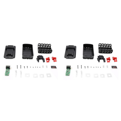 2X Battery Plastic Case PCB Circuit Board for  10 Core 18V 21700 Kit Li-Ion Battery Case Protective Board Kit