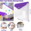 24 Pcs A4 Binder Pocket Expandable Envelopes Clear Plastic Envelopes for Ring Binder Folder, Snap Button 7