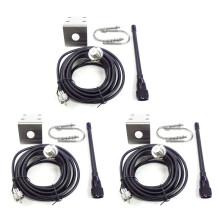 3X VHF Marine Antenna 156-163Mhz Rubber Waterproof Mast Aerial with 5M RG-58 Cable for Boat Sailboat Yacht