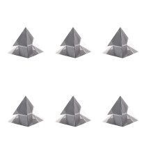 6X Prisma Pirâmide de Vidro ÓPtico Poliedro Retangular Alto de 40mm Adequado para Experimentos de Ensino
