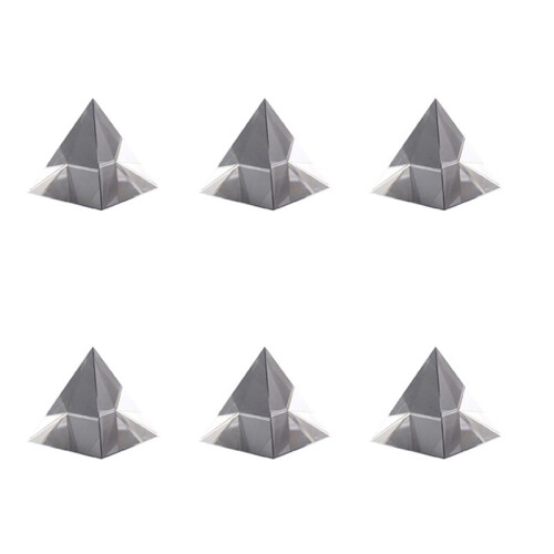 6X Prism Optical Glass Pyramid 40mm High Rectangular Polyhedron Suitable for Teaching Experiments 1