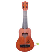 Early Childhood Education Guitar Toy Classical Ukulele Guitar Instrument Simulation Small Guitar Kindergarten Instrument Four-String Guitar Can